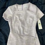 Calvin Klein Lavender Classy Tweed Dress Photo 3
