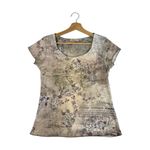 Y2K B Friends Floral Top M Fairycore Whimsigoth Cottagecore Baby Tee Purple Size M Photo 2