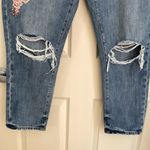 Garage Embroidered High Rise Mom Jeans (Distressed Medium Wash) -13 Photo 6
