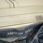 American Eagle  Super High Rise Baggy Wide Leg Jeans Dark Wash Womens 8 Short Photo 4