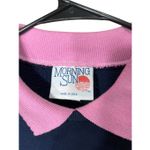 Vintage Morning Sun 90s Grandmacore Flower Print Crewneck Sweatshirt Large Blue Photo 6