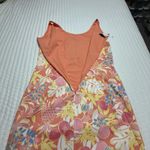 Talbots  Tropical Fruit Floral Sheath Dress Sz 12 Orange Coral Pink & Yellow NWT Photo 11
