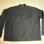 H&M  Basic Black Mock Neck Long Sleeve Soft‎ Knit Top Womens Size S Photo 0