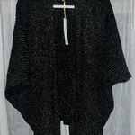 HOUSE OF HARLOW 1960 Black Gold Metallic Knit Kimono Cardigan Sweater OS. New Size undefined Photo 0