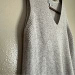 Pure Collection 100% Cashmere Gray Sleeveless Knit Top Size M Size M Photo 5