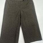 Loft Ann Taylor Women's 10 Cropped Wide Leg Gaucho Pants Brown Tweed (b46) Photo 0