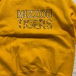 Gildan Mizzou Tigers Yellow Sweater bedazzled size small Photo 2