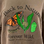 OnlyNY Women's Brown Graphic Print Butterfly Long Sleeve Sweatshirt Top Size L Size L Photo 1