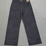 Levi's  Corduroy Pants Womens 25x27 Gray Ribcage Straight Ankle Slim High Rise Y2K Photo 0