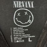Nirvana Never Mind Smiley Face Grunge Mineral wash Tshirt size Large Photo 3