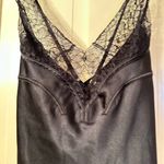 Victoria's Secret  Elegant Black Lace Trim Nightgown Photo 2