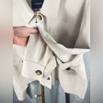 Banana Republic  Vegan Suede Cropped Jacket size XL NWT Color Selenite/cream Photo 6
