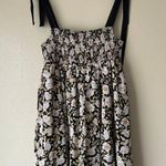 En Saison Black and White Ditsy Floral Dress Size Medium Photo 3