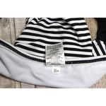 Mossimo Solid Stripe Black White Halter Swim Top Bikini 2pc Swimsuit sz MEDIUM Photo 9