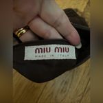 Miu Miu Vintage Crossbody Leather  Bag Flap Closure Made in Italy Photo 4