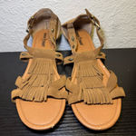 Minnetonka  Merriam Suede Wedge Sandals‎ Fringe Boho Leather Womens 10 Gladiator Photo 0