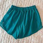 Lululemon Athletica Teal Green Hotty Hot Shorts Size 6 Long 4” Photo 1