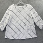 Habitat  Clothes To Live In Blouse Top Textured Lagenlook Artsy Women's Medium Photo 0