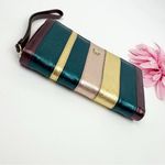 Radley London Clifton Hall Phone Wristlet Wallet Metallic Amethyst Gold Heritage Photo 2