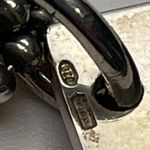 Gucci  Sterling Silver Double Beaded Chain Necklace w/ Logo Bar Pendant- Preowned Photo 10