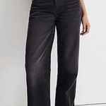 Madewell Low Slung Straight Jeans Black Button Fly 23 Waist Photo 0