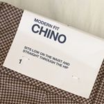 Gap  Brown & Gold Houndstooth Chino Pants Photo 4