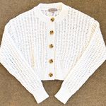 J.Crew Like New Cropped Cardigan Textured Pointelle White Size XS Photo 0
