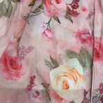 Floral Pink Maxi Dress Ruffle Tiered Corset Back Party Wedding Homecoming Prom Size 8 Photo 11