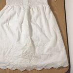 Rhapsody B73 Womens  Strapless Dress Ruched Top Ivory off White Size Medium Photo 2