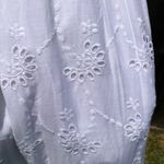 NEW Taylor White Tie Strap Eyelet Cotton Midi Dress Size 4 Photo 8