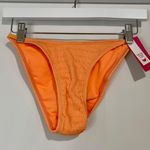 Xhilaration Women’s High Leg Scoop Waist Bikini Bottom Orange NWT Photo 0