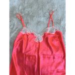Victoria's Secret  Pink‎ Satin Slip Dress Lace Trim Nightgown Lingerie L Photo 4