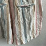 Gap Pastel Striped Linen Paperbag Waist Shorts 8 Tall Photo 7
