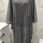 Dressy silvery poncho/ cover up RARE TO FIND💖 Silver Size undefined Photo 0