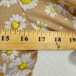Lulus  Tan Daisy Print Mini Summer Dress Mini Womens XS Casual Button Down Spring Photo 9