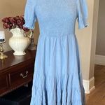 Allegra K Powder Blue Smocked Midi Dress New Photo 0