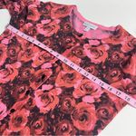 Fashion Bug Imperfect rose cardigan 100% cotton ribbed hem & cuffs square shiny buttons Photo 1