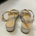 Copper Key  Silver Rhinestone Sandals Size 8.5M Photo 4