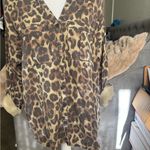 Lovestitch  Brown Leopard Print Shirt Photo 3