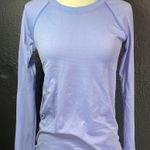 Buffbunny Collection BuffBunny Blue Fitted Raglan Long Sleeve Tee Photo 0