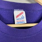 Vintage 90s Sweatshirt Seashells Glitter Gold Ocean Women Size Large Purple Top Photo 7