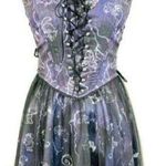 Secret Honey X Disney Crystal Season Villians Lace Up Corset Dress Free Size Black Size XS Photo 0