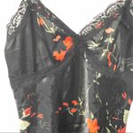 Weathervane Small Y2K Black Floral Lace Trim Cami Tank Lingerie Top Photo 1