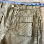POL Womens Clothing Pocket Shorts Cotton Size Large Olive Green Minimalist Photo 7