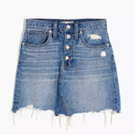 Madewell Rigid Denim A-Line Mini Skirt in Hughes Wash Size 24 Photo 1
