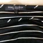 half sleeve striped long body T Photo 3