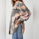 Free People 🥳 HP🥳 NWT Printed Ruby Jacket in Charcoal Combo Photo 1