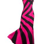 Jovani Women's Strapless Black & Pink Floor Length Pageant Ball Gown W/ Train 4 Photo 0