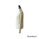 Abercrombie & Fitch Womens Tan White Zebra Print Pullover Sweater M Photo 2