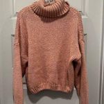 Divided  H&M Pink/Orange Knit Turtleneck Pullover Sweater size M Photo 0